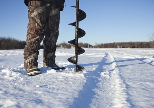 Ice fishing in Ticonderoga and Essex County NY