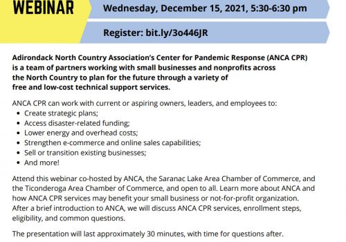 anca pandemic webinar flyer